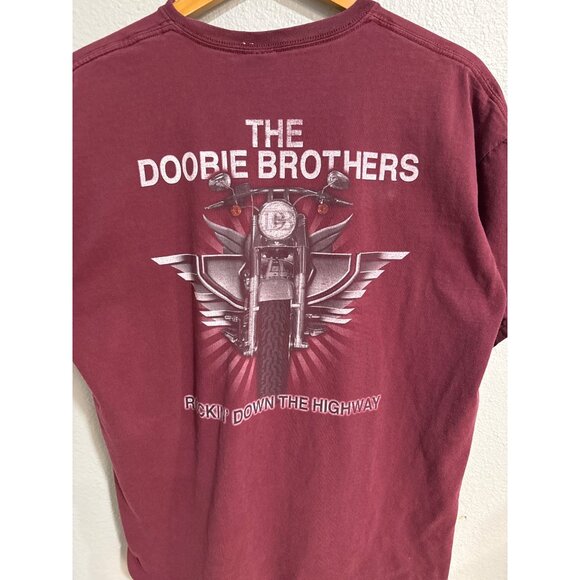 The Doobie Brothers Rockin Down The Highway Burgundy Graphic T-Shirt XL - Picture 7 of 7